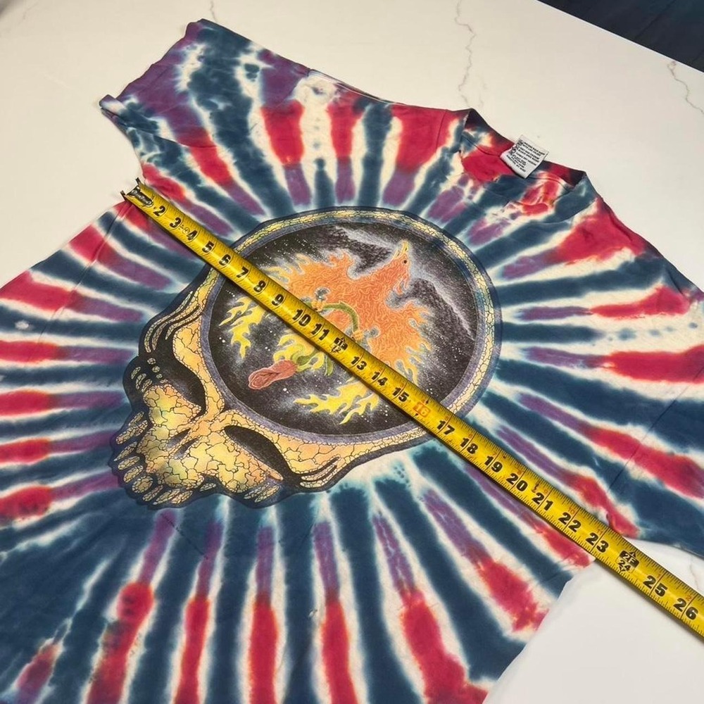 Grateful Dead T Shirt Mens XL 1996 Phoenix Steal Your Face Tie Dye Not Fade Away - Picture 6 of 6